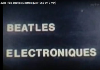 Beatles Electronique, by Nam June Paik